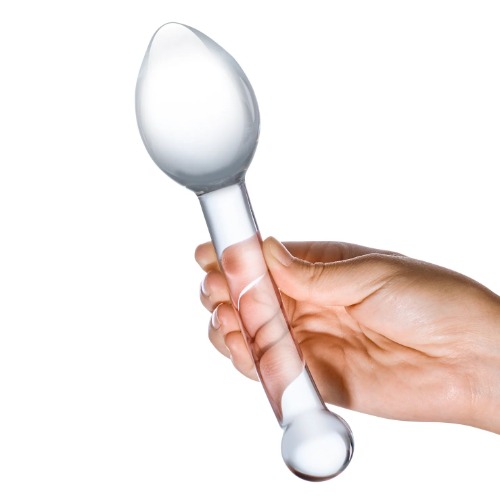 gläs Pure Indulgence Glass Anal Slider Dildo - Clear