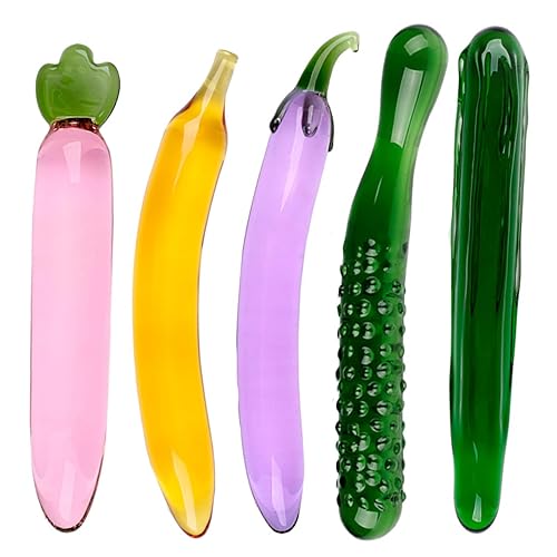 5 Types Set Crystal Glass Anal Plug New Top Unique Design Sex Toy Adult Products Crystal Glass SM G-spot Pleasure Anal Butt Plug Stimulator - 5 Pieces