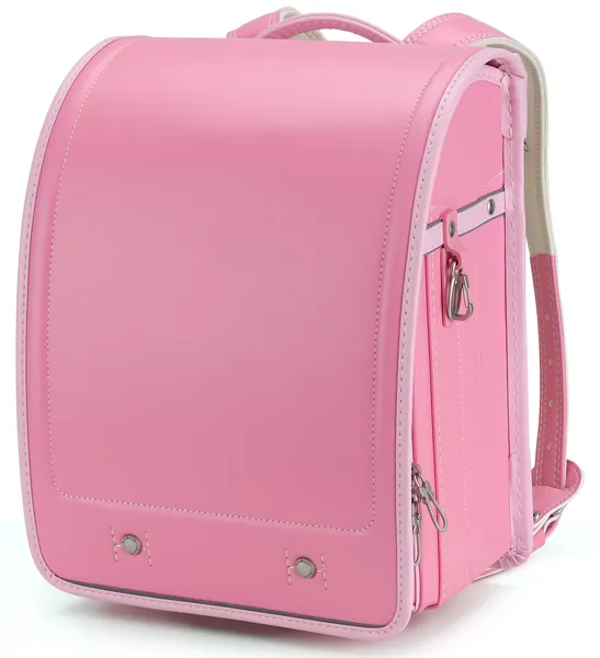 Baobab's wish Ransel Randoseru Backpack Semi-automatic satchel Japanese school bag for girls and boys - Rose Red