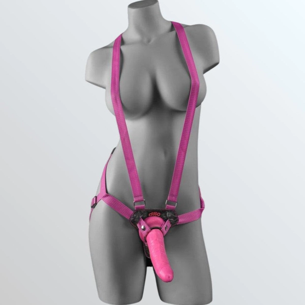 Dillio 7 Pink Strap-on Suspender Harness Set