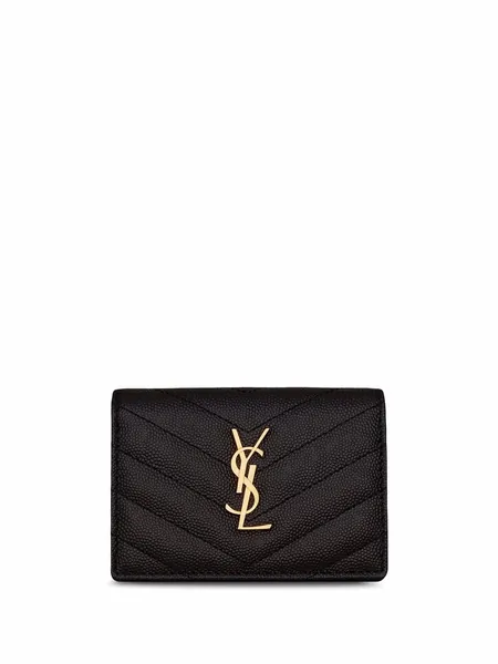 chevron quilting leather cardholder