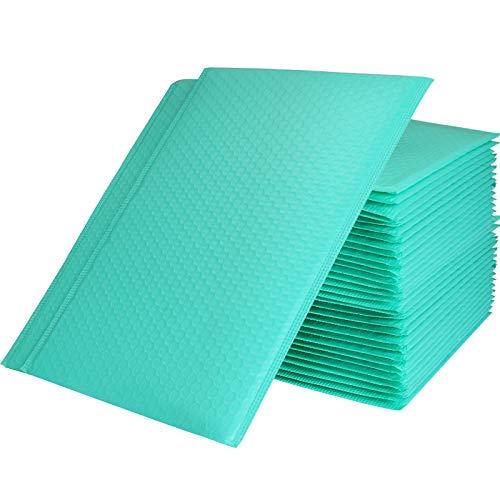 Poly Bubble Mailers 10x13 inch Mailing Envelopes Bubble Padded Waterproof Self Seal Padded Envelopes with Strong Self-Adhering Pack of 25 (Teal)
