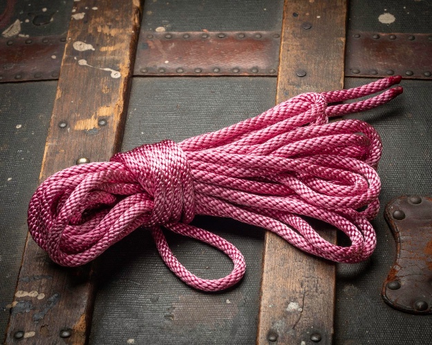 Vintage Rose Pink - Knot Head Nylon Bondage Rope - Rope Bondage BDSM Kinbaku Shibari Suspension — Knot Head Nylon Rope