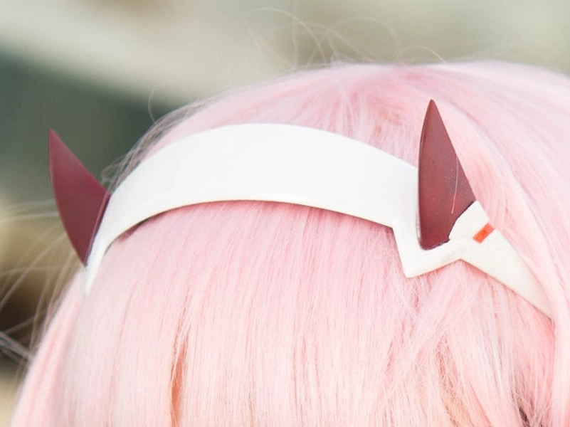 Zero Two&#39;s Headband and Horns  3D Printed Kit