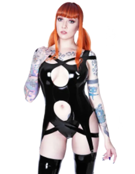 Spaghetti Latex Corset (g-string included)