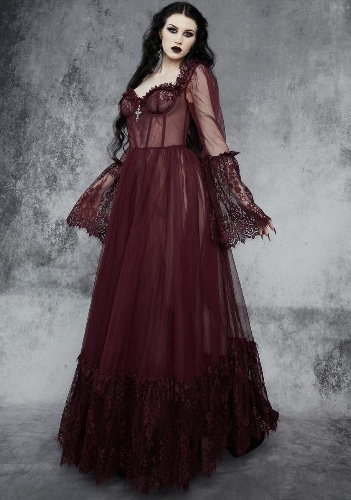 Wine Dance With Death Maxi Dress | Small