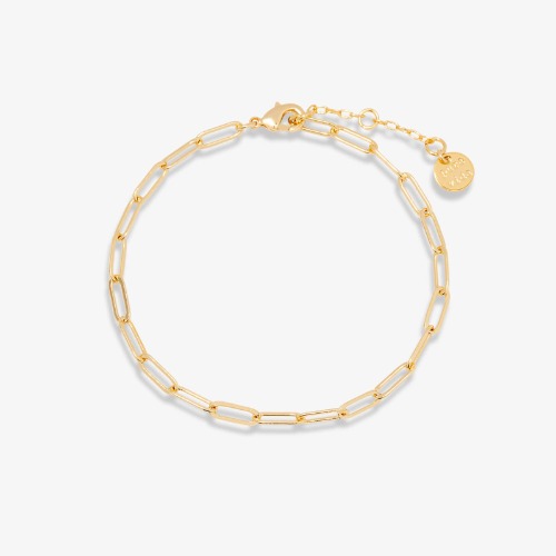 Harper Paperclip Chain Bracelet | Gold