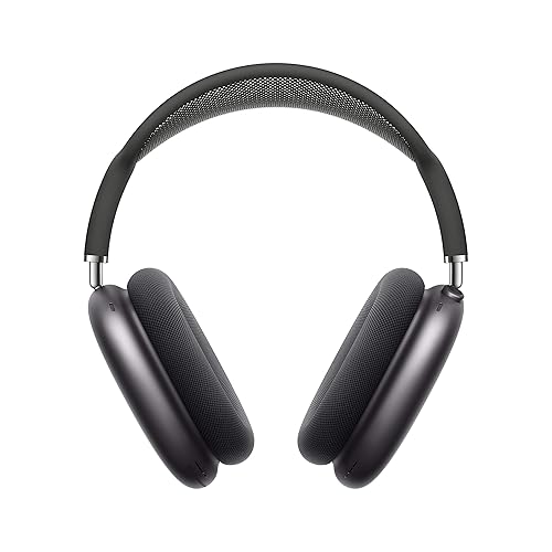 Apple AirPods Max Wireless Over-Ear Headphones, Active Noise Cancelling, Transparency Mode, Personalized Spatial Audio, Dolby Atmos, Bluetooth Headphones for iPhone – Space Gray - Lightning - Space Gray - Without AppleCare+