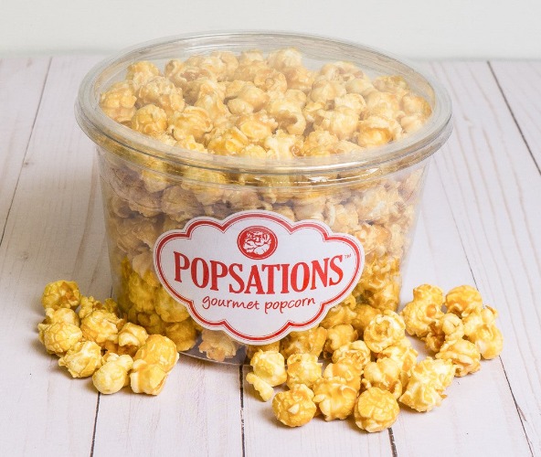 Clear Gourmet Popcorn Tubs | Classic Caramel