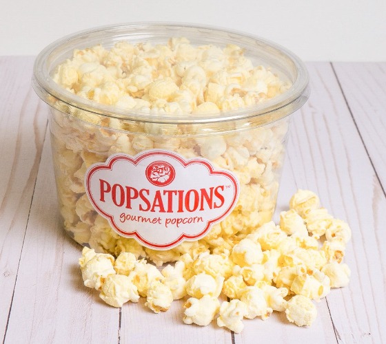 Clear Gourmet Popcorn Tubs | White Cheddar