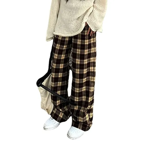 Plaid Pants for Women Goth Pants Alt Pants Baggy Pants for Women Alt Clothing Alternative Clothing