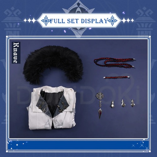 【Ready For Ship】DokiDoki-SR Game Genshin Impact Fatui Harbinger Cosplay Arlecchino  Costume | Cloak Only / L