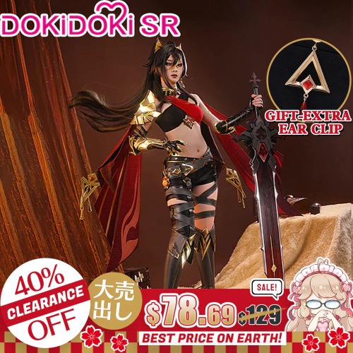 【 Ready For Ship】【Clearance Sale】【Size S-2XL 】DokiDoki-SR Game Genshin Impact Dehya Cosplay Costume Sumeru | L