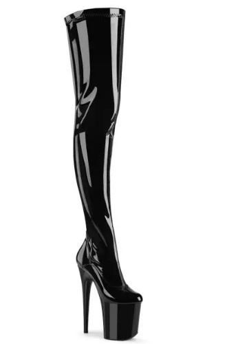 Extrem Plateau Stiefel FLAMINGO-4000 - Schwarz