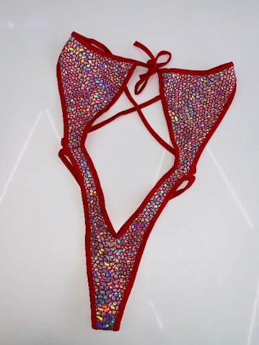 Holographic shattered red one piece | Default Title