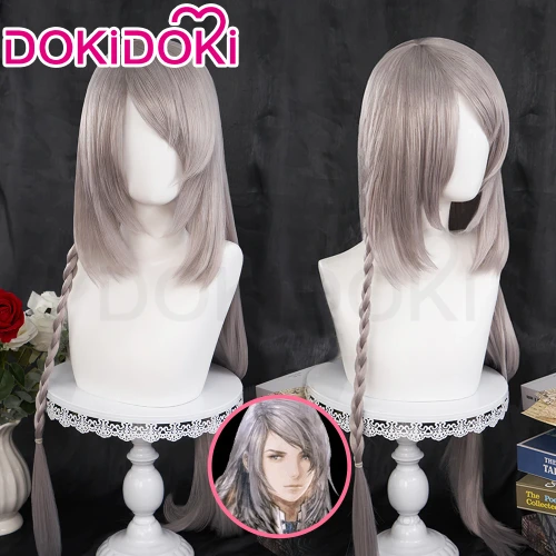 IN STOCK Jill Warrick Wig Game Final Fantasy XIV Cosplay DokiDoki Wig Jill Warrick Women Grey Long Hair Final Fantasy Free Cap - AliExpress 