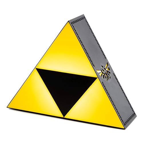 Paladone Legend of Zelda Triforce Hero Night Light, Projects The Hyrule Crest, Collectible Novelty Gamer Gift for Nostalgist Video Game Enthusiast