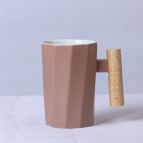 Nordic Large Ceramic Mug - Beige / Cup Only