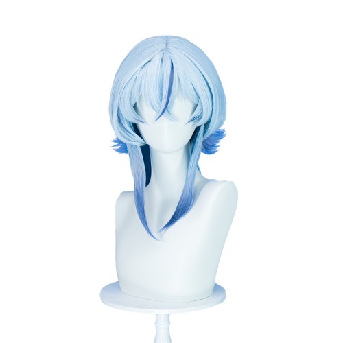 DokiDoki Game Wuthering Waves Cosplay Shorekeeper Wig Straight Blue Women Hair | Wig Only-Order Processing Time Refer to Description Page