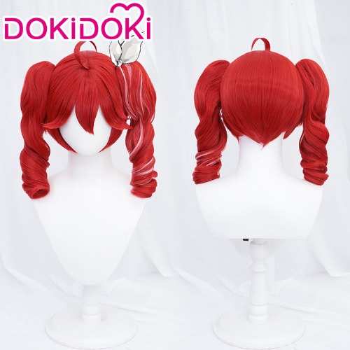 【Ready For Ship】DokiDoki Project DIVA 2nd Cosplay Wig Long Curly Red Pink | Wig Only-Ready For Ship