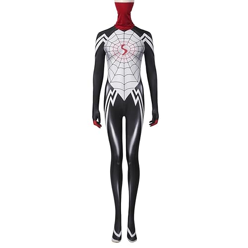 COSKEYFM Womens Cindy Moon Costume with Scarf Cindy Moon Bodysuit Halloween Cindy Moon Jumpsuit - Medium - Full Set