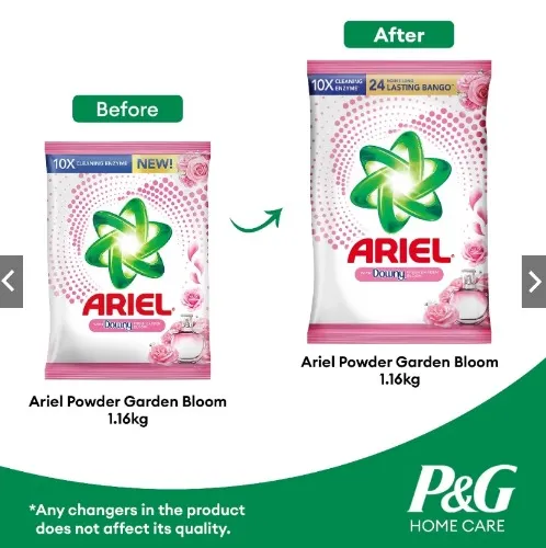 Ariel Base Fresh Garden Bloom Powder Detergent 1.16kg x 2 (Laundry Detergent, Laundry Powder)