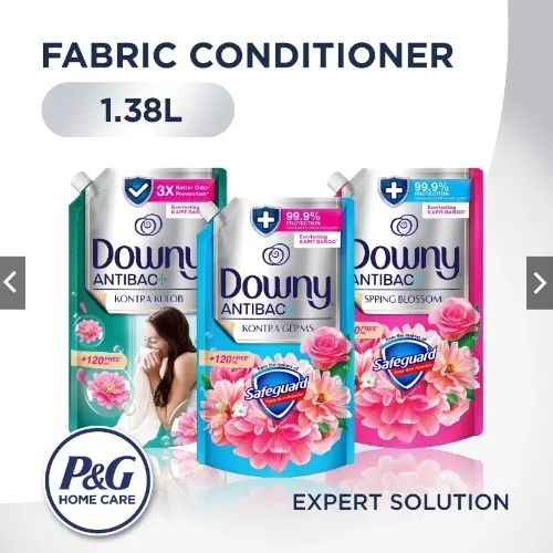 Downy Fabric Conditioner Antibac Kontra Germs Kontra Kulob Spring Blossom 1.38L Refill