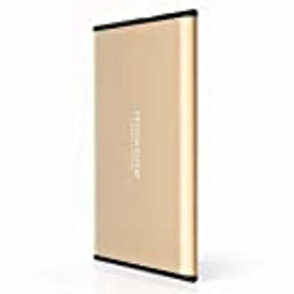 250GB External Hard Drive Portable - Maxone Ultra Slim 2.5'' External HDD USB 3.0 for PC, Mac, Laptop, Chromebook - Gold