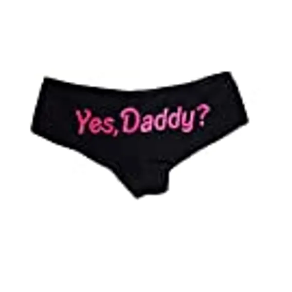 Sexy Women Yes Daddy Prints Naughty Briefs Panties Slutty Underwear Funny Lingerie Bottom Sleepwear