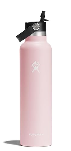 Hydro Flask 24 Oz Stainless Steel Standard Mouth Water Bottle with Flex Straw Cap and Double-Wall Vacuum Insulation - Trillium