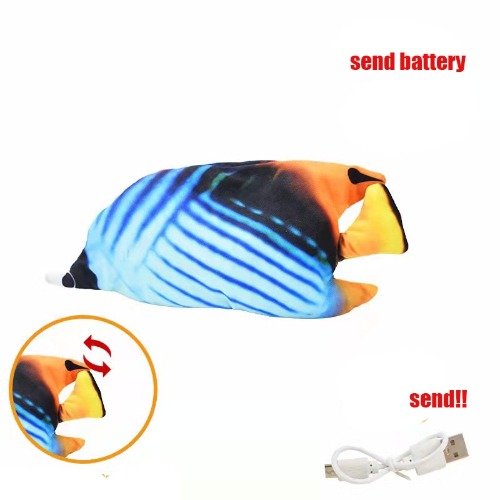 Dach Everywhere™ Jumpy Fish Interactive Toy - JUMP AND USB Cable 14 / 28-30CM