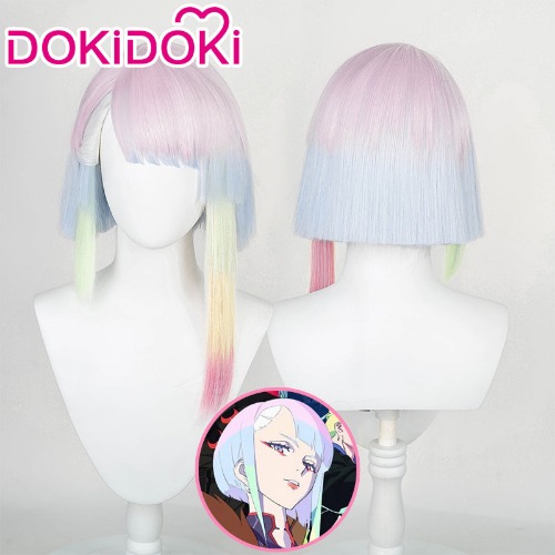 DokiDoki Anime Cyberpunk: Edgerunners Cosplay Lucyna Kushinada Costume Wig Lucy