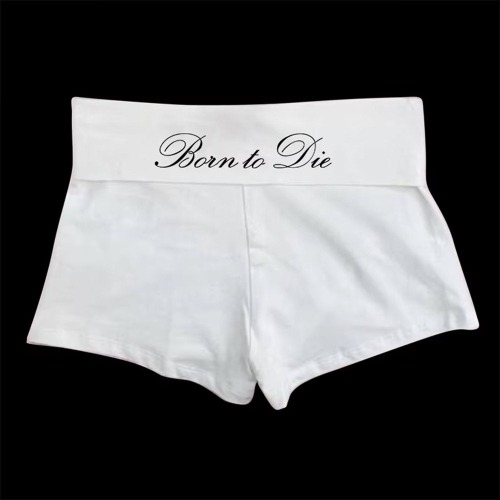 Born To Die Y2K Micro Shorts | S / White