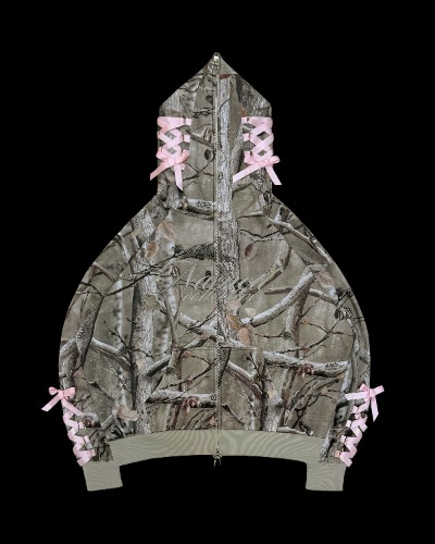 FORBIDDEN ZIP HOODIE NATURAL | S/M