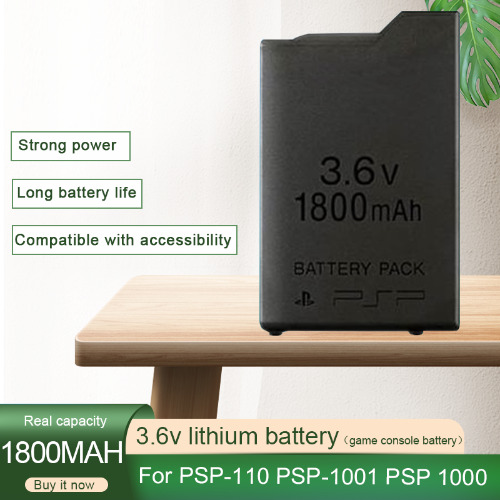 1800mAh Lithium Rechargeable Battery Pack for Sony PSP1000 PSP 1000 PSP-110  Console Gamepad 3.6V Replacement batteries