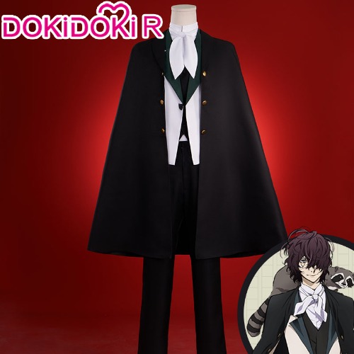DokiDoki-R Anime Bungo Stray Dogs Cosplay Edgar Allan Poe Costume | Men / XL-PRESALE