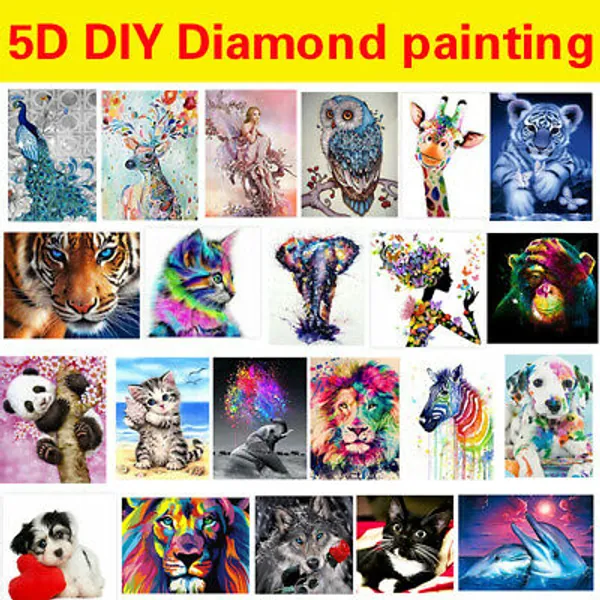 Full Drill 5D Diamond Painting Embroidery Picture Art Cross Stitch DIY Kit  | eBay