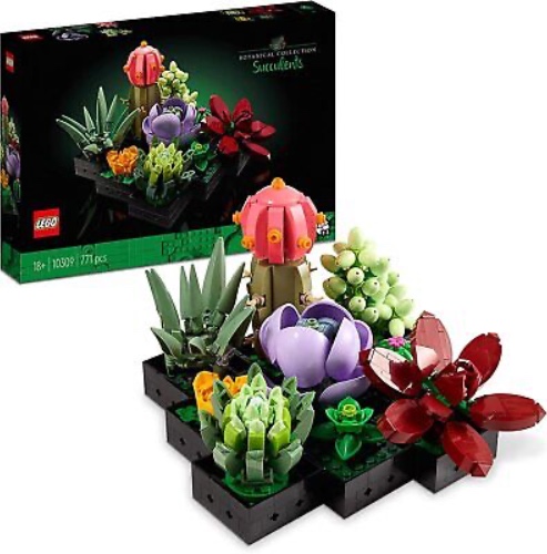 LEGO 10309 Icons Succulents Artificial Plants Set for Adults, Home Décor, Crea  | eBay