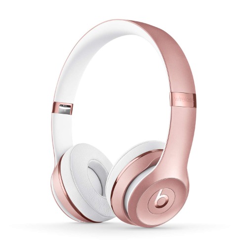 Beats Solo3 Wireless On-Ear Headphones - Apple W1 Headphone Chip, Class 1 Bluetooth, 40 Hours of Listening Time, Built-in Microphone - Rose Gold
