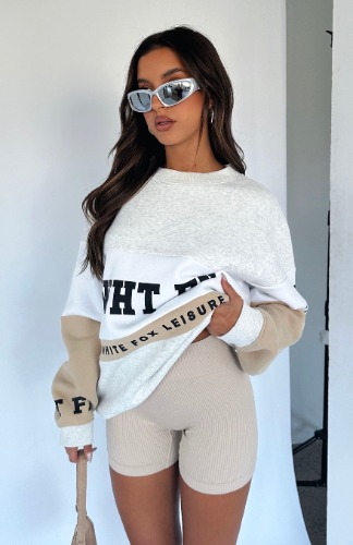 Latest And Greatest Oversized Sweater Neutral | M/L