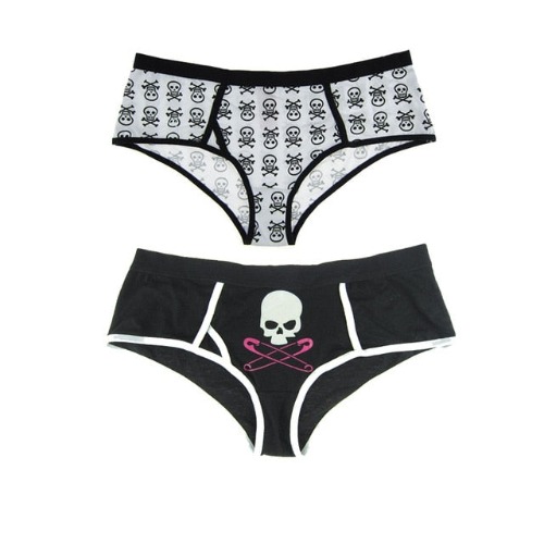 Set of 2 Skull panties - Skulls / XL / 2pcs