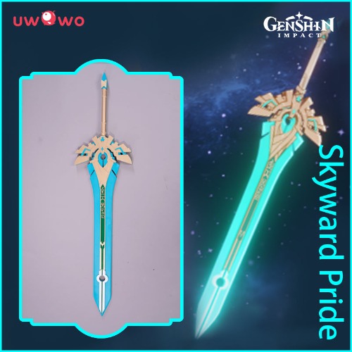 【In Stock】Uwowo Game Genshin Impact Weapons Skyward Pride Cosplay Props Claymores Props