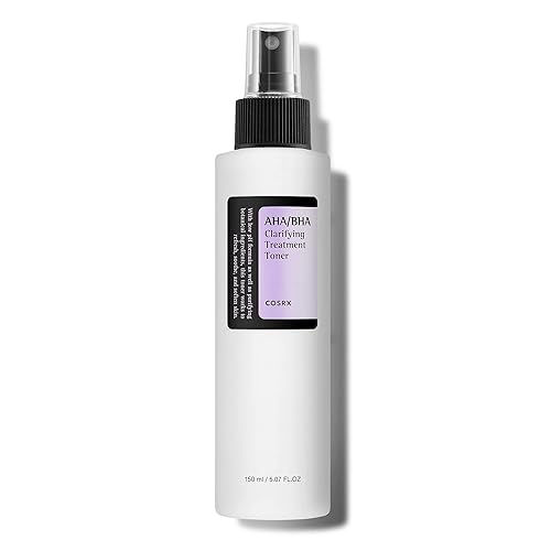 COSRX AHA/BHA Clarifying Treatment Toner150ml, Peeling-Gesichtswasser für ebenmäßige Haut, Anti Mitesser & Anti Pickel, Poren Verkleinern für alle Hauttypen, Vegan,tierversuchsfrei, Korean Skincare