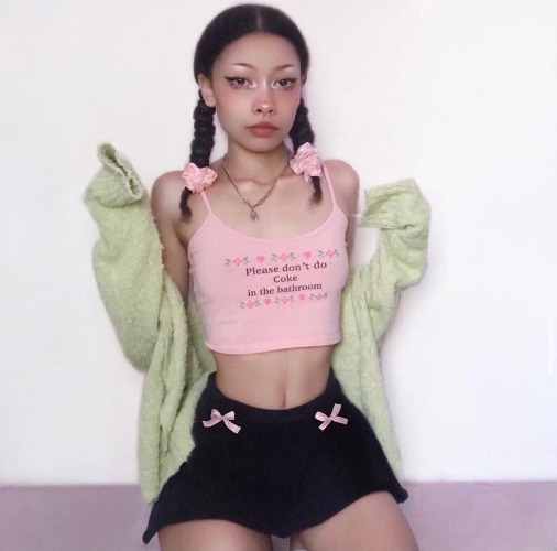 Don't Do Coke Tank - Pink Tank Top / M