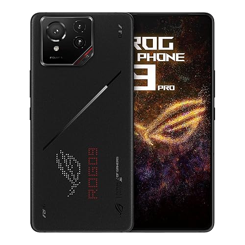 ASUS ROG Phone 9 Pro, EU Official, Phantom Black, 16GB RAM 512GB Memory, Snapdragon® 8 Elite, 6.78 Inch 185Hz AMOLED, Sony® Lytia 700: 50MP Camera