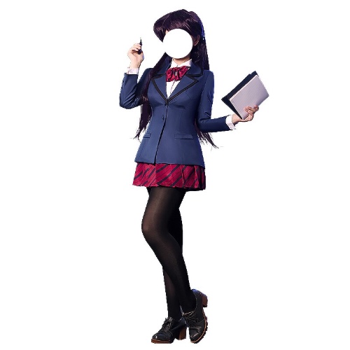 【Ready For Ship】【Size S-2XL】DokiDoki-R Anime Cosplay Komi-san wa Komyushou Desu Komi Shoko / Tadano Hitohito Cosplay Costume School Uniform | Komi Shoko / S