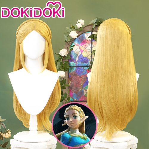 DokiDoki Game The Legend of Zelda Cosplay Zelda Wig Women Long Yellow Hair | Zelda-PRESALE