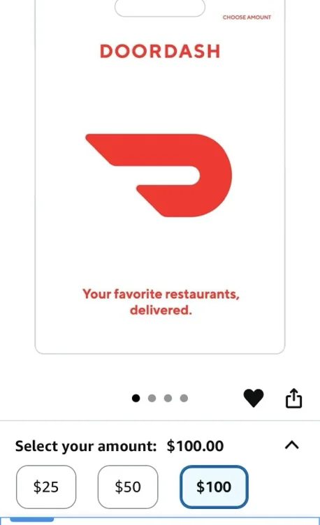 doordash gift card 