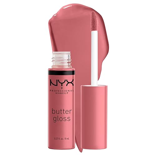 NYX PROFESSIONAL MAKEUP Butter Gloss, Non-Sticky Lip Gloss - Tiramisu (Brown) - 07 Tiramisu - 0.27 Fl Oz (Pack of 1)