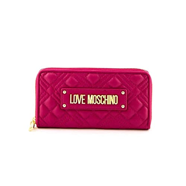 Love Moschino PORF.Quilted PU Fuchsia, Geldbörse für Damen, Fuchsia, Einheitsgröße